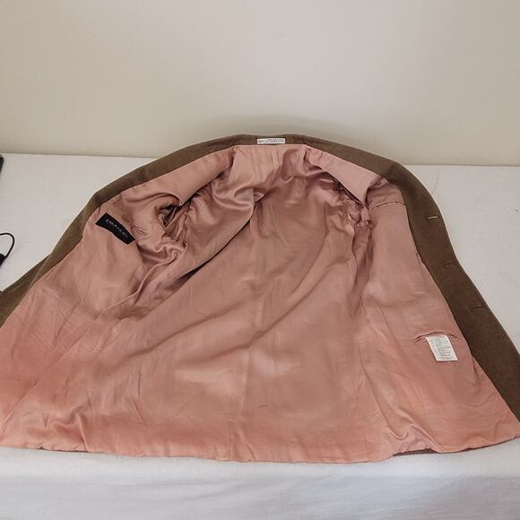 Vtg Size 38R Emanuel Ungaro Covarra Cashmere Wool Blazer Sportscoat Mocha Mousse - Picture 5 of 13